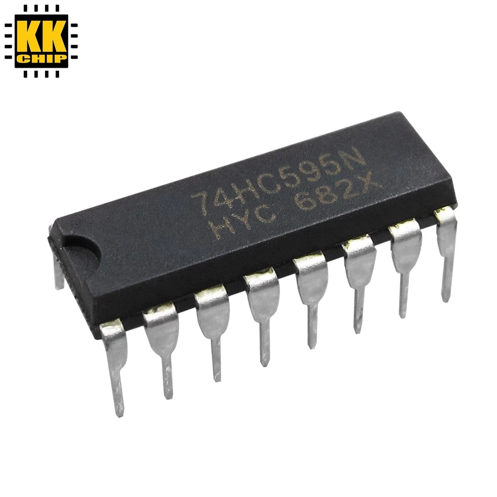 KKCHIP SN74HC595N SN74HC595 74HC595N 74HC595 DIP-16 регистры сдвига счетчика Tri-State 8-Bit новый оригинальный