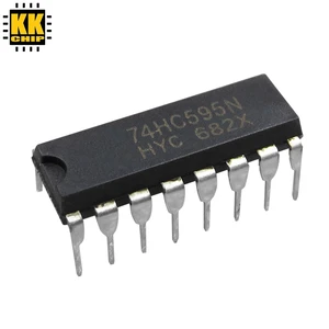 KKCHIP SN74HC595N SN74HC595 74HC595N 74HC595 DIP-16 Counter Shift Registers Tri-State 8-Bit new original