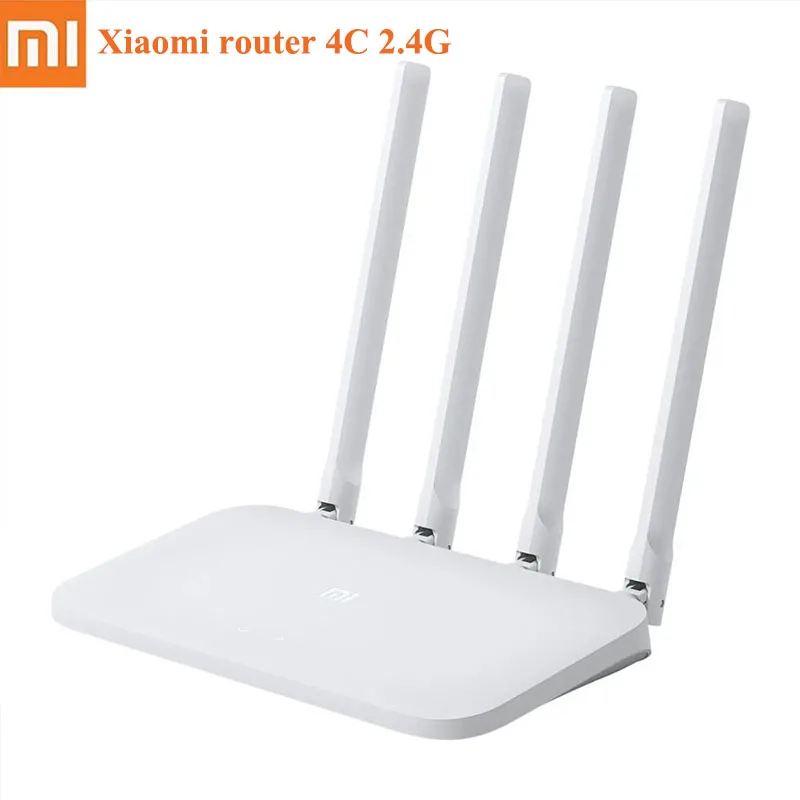 

Xiaomi Mi WIFI Router 4C 64 RAM 300Mbps 2.4G 802.11 b/g/n 4 Antennas Band Wireless Routers WiFi Repeater Mihome APP Control