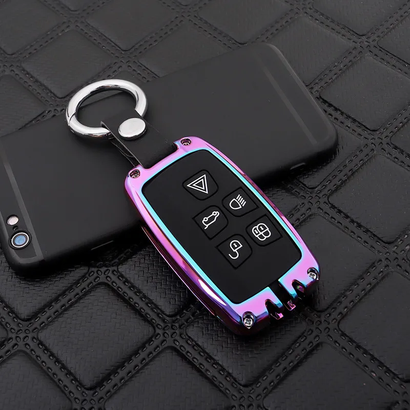 

Car Key Cover Holder Shell Case Holder Ring For 2018 Land Rover Range Rover Sport Evoque Velar Discovery 5 keychain Key Protect