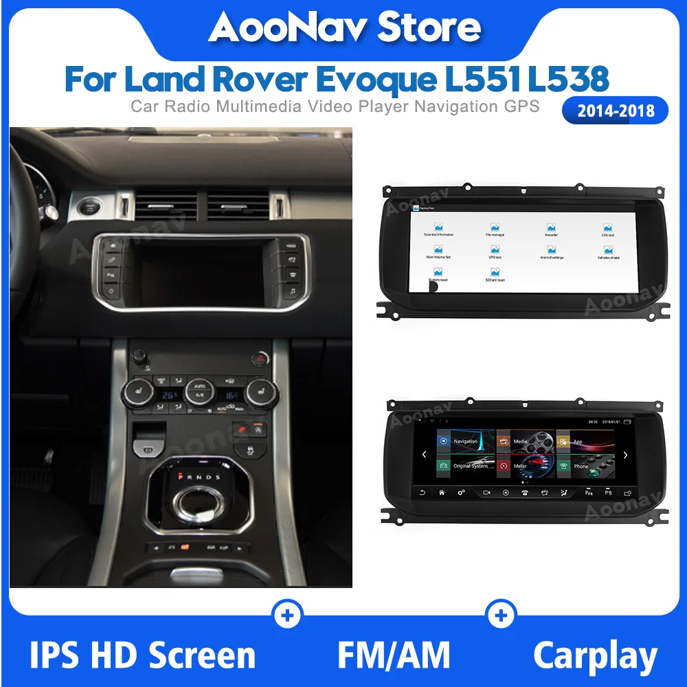 

Автомагнитола 2DIN, Android 2014, GPS, для Land Rover Evoque L551 L538 2018-