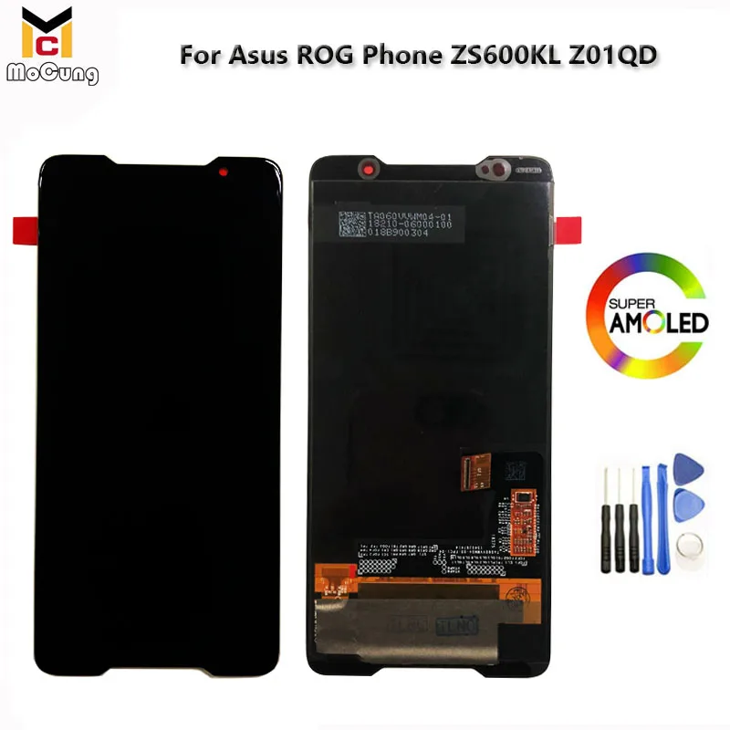 6 0 &quotSuper AMOLED Экран для ASUS ROG Phone ZS600KL Z01QD ЖК-дисплей Дисплей 10 точек касания
