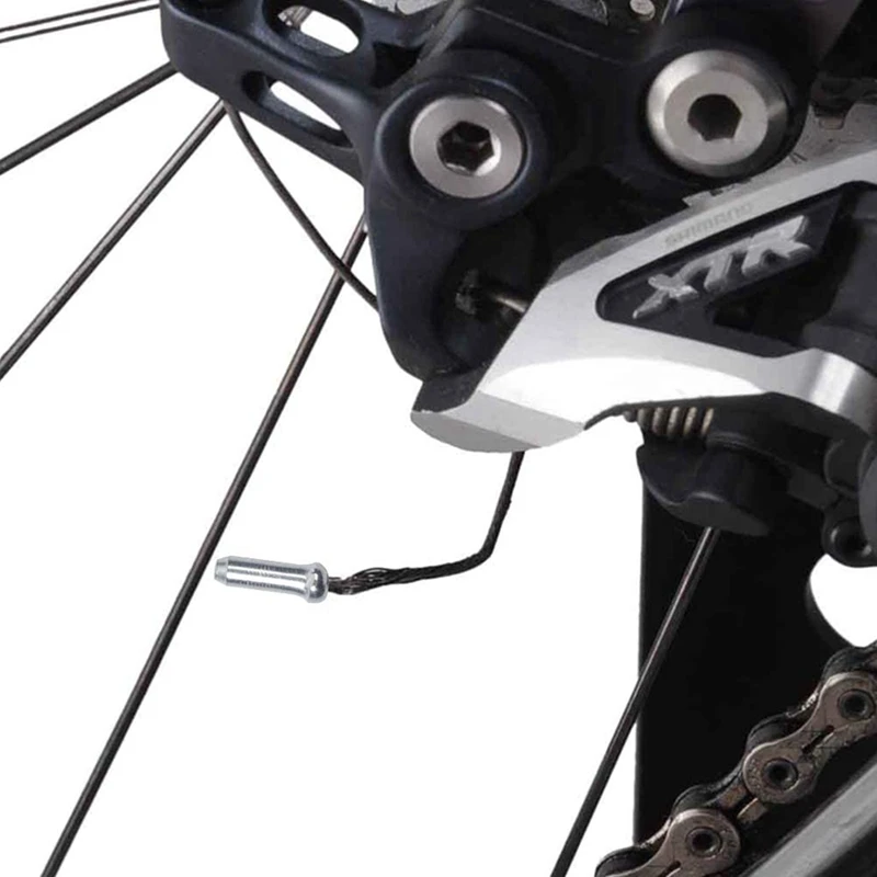 

200 Pcs Cable End Tips, Aluminium Alloy Brake Cable Caps Crimp Brake Cables End for Road Bike Mountain Bicycle