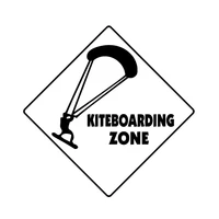 popular car stickers kiteboarding crossing sign zone car whole body decoration decals waterproof vinyl decals 16cm16cm