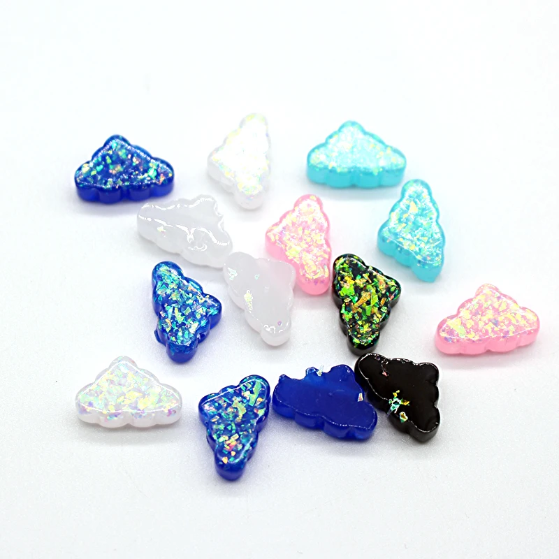 Модные подвески для браслетов с имитацией опала бусины-Коннекторы в форме облака