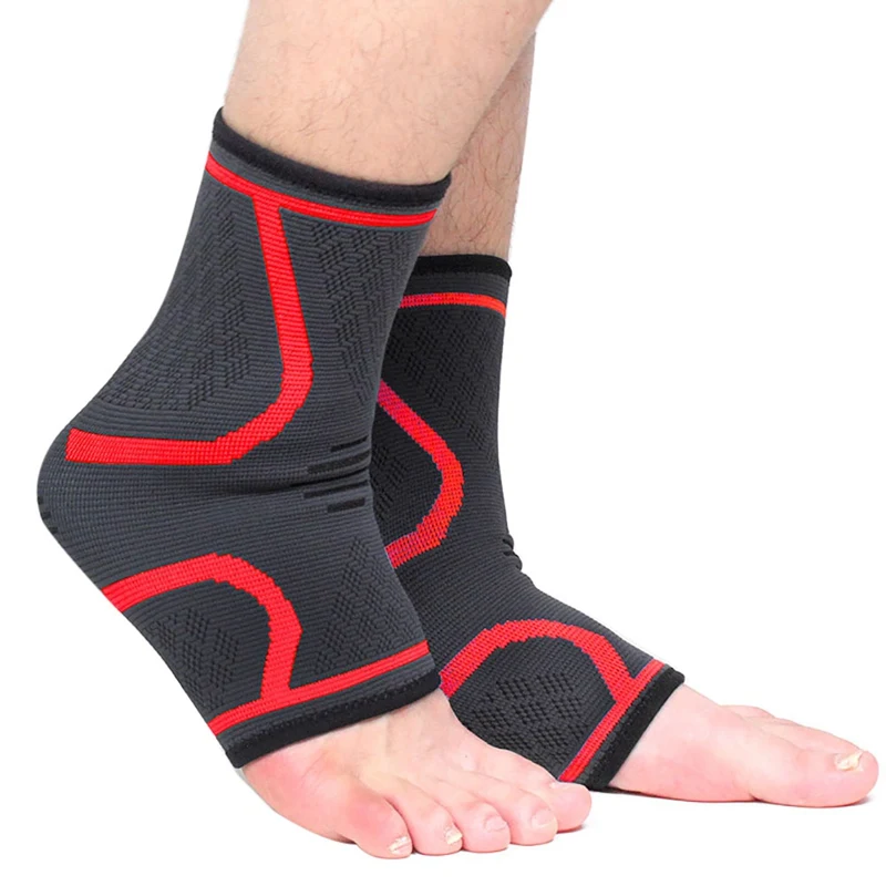 

1 pair Ankle Support Brace Pads Equipment Nylon Silicone Elastic Pressure Ankle Protector Basketball volleyball Ankle Brace