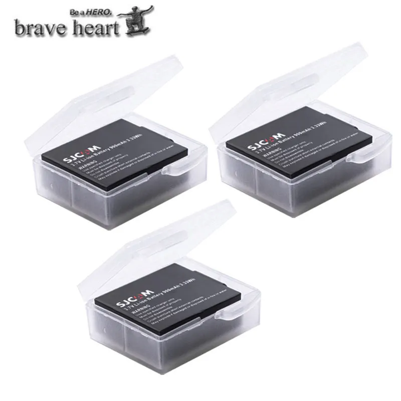 3battery Аккумулятор SJCAM sj4000+ sj 4000 sj 5000 sj 6000 Dual USB зарядное устройство для камеры sj4000 sj5000 sj6000 sj7000 SJ8000 SJ M10 - Цвет: 3battery