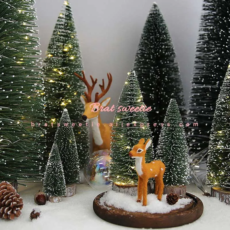 Новогодняя Маленькая Рождественская елка для нового года маленькая сосновая