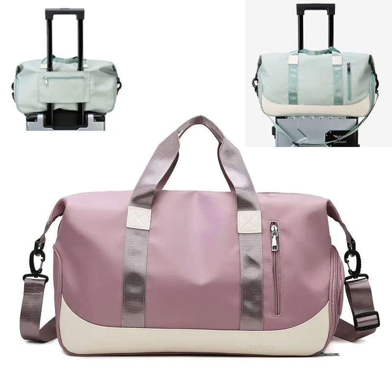 

Сумка для сухого и влажного фитнеса, сумки для спортзала, нейлоновая тренировочная сумка через плечо для мужчин и женщин, Дорожная Спортивн...