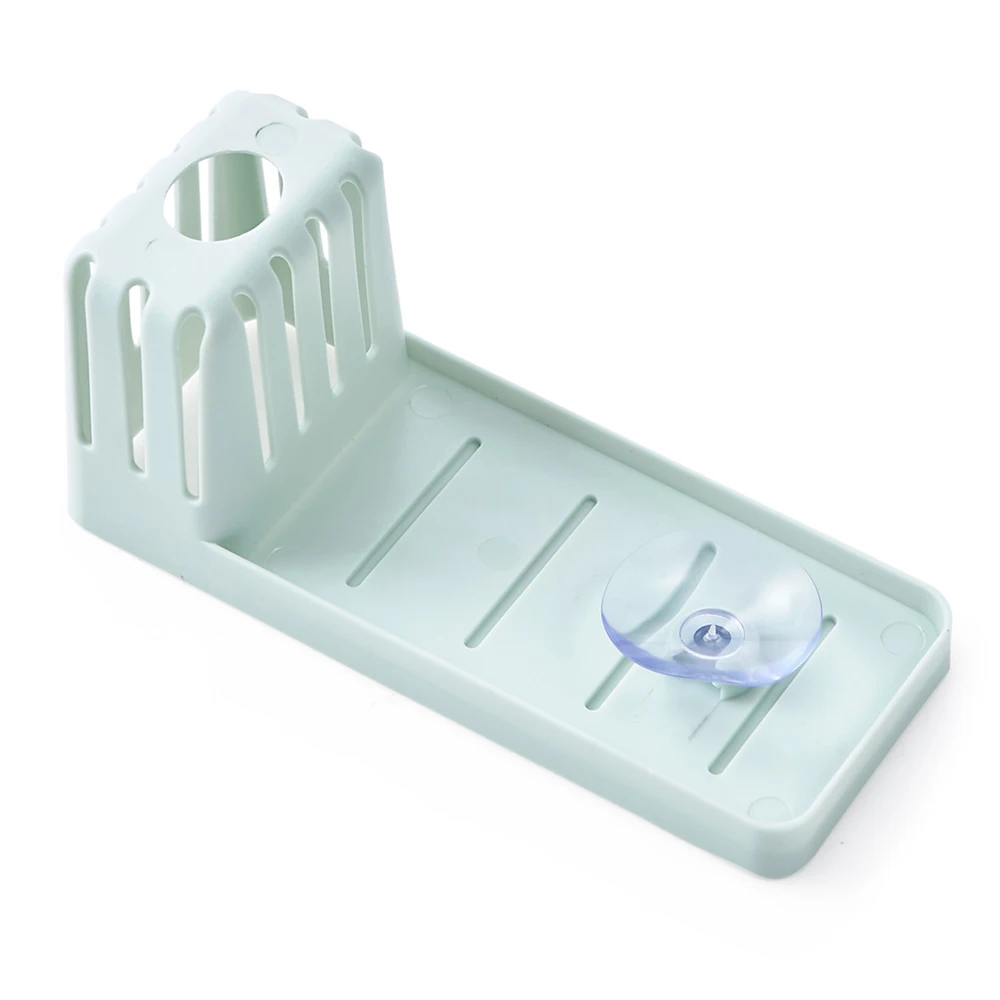 light blue Мыльница для хранения в ванной комнате держатель для мыльницы всасывающий лоток Держатель мыльницы чехол настенная Полка Корзина Посуда Аксессуары - Цвет: light blue