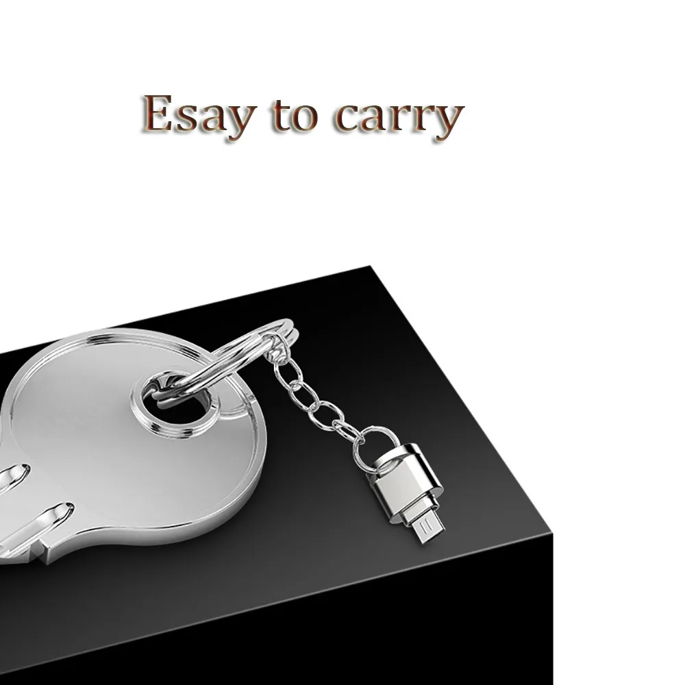 Micro usb 2 0 type c otg телефон мини адаптер для чтения карт памяти алюминиевый кардридер
