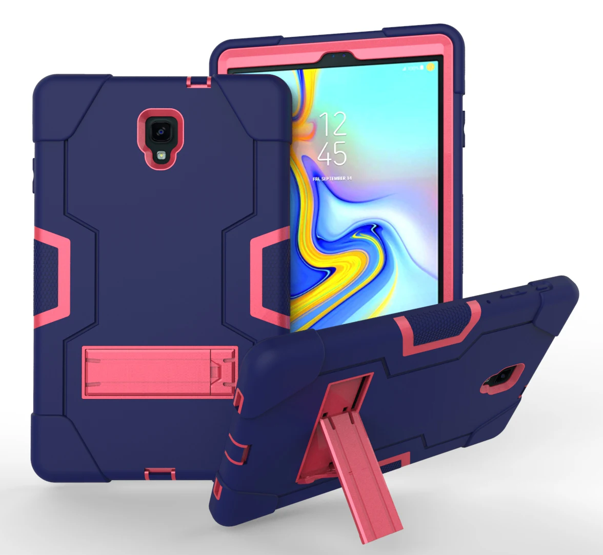 T590 T595 Dblue rose Для samsung Galaxy Tab A 10,5 чехол детский силиконовый SM T590 T595 Чехол ударопрочный чехол-подставка для samsung Tab A 10. 5 T597 чехлы - Цвет: T590 T595 Dblue rose