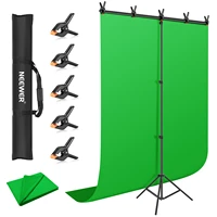 neewer green screen backdrop stand kitchromakey green photography background with backdrop stand for youtubevideo conferencing