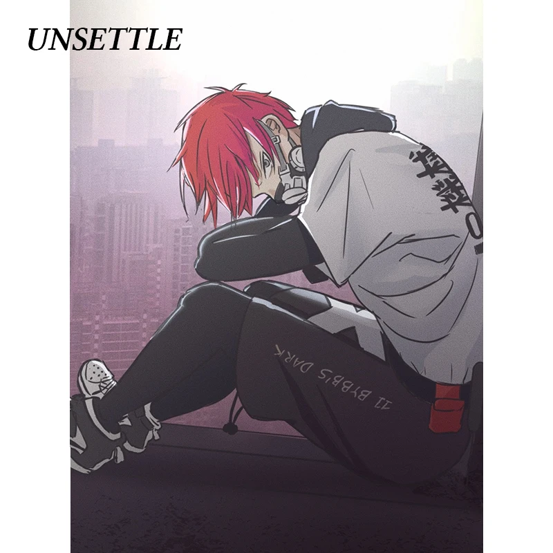 UNSETTLE 2020SS японские летние мужские бегуны в стиле хип хоп шорты уличном с боковыми