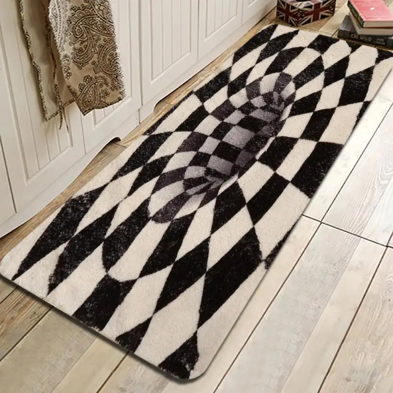 Мягкий ковер NO4 для спальни прикроватная тумба нескользящий напольный коврик