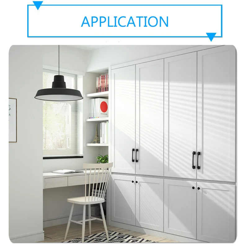 Черные ручки для мебели ящиков шкафа и кухни простой стиль | Строительство ремонт