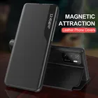 Кожаный чехол, умный, с окошком для обзора, на застежке, чехол, чехол для xiaomi маленький pocophone poco m3pro m3 pro 5g 6,5 ''магнитный держатель книга coque