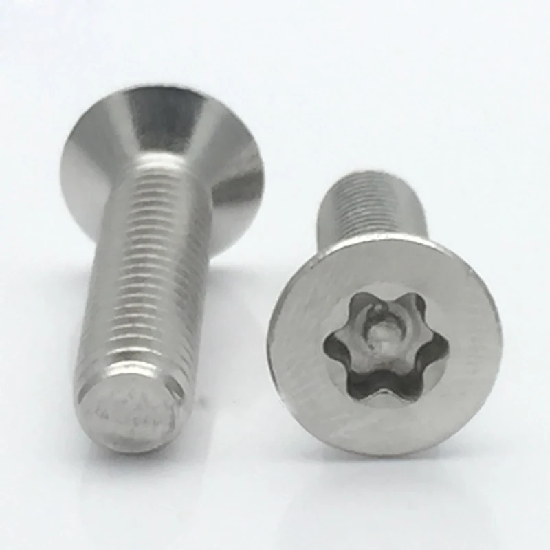 10 шт. M5 Torx потайные винты T & TX плоская головка с колонной Противоугонный винт