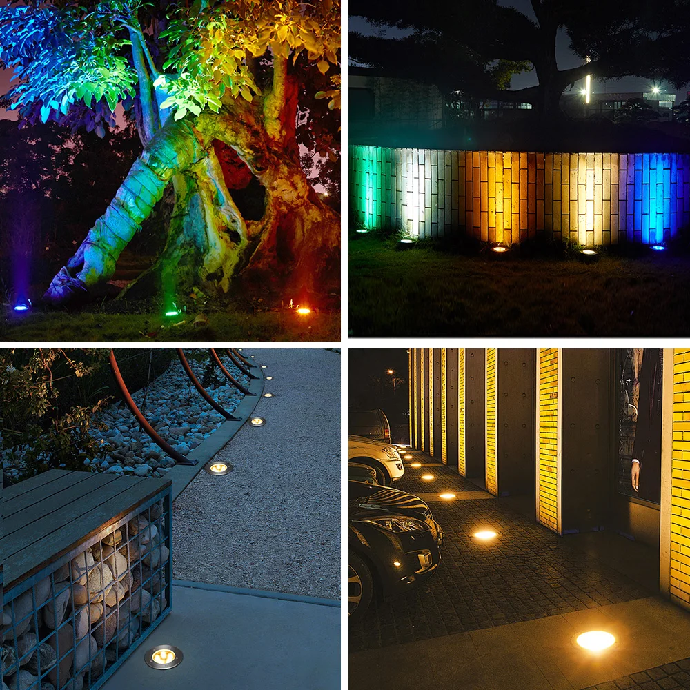 Лестничные светильники RGB 12V Floor Lamps 3W 6W 9W 12W 15W 18W 24W 36W Plaza Garden Terrace Светодиодный
