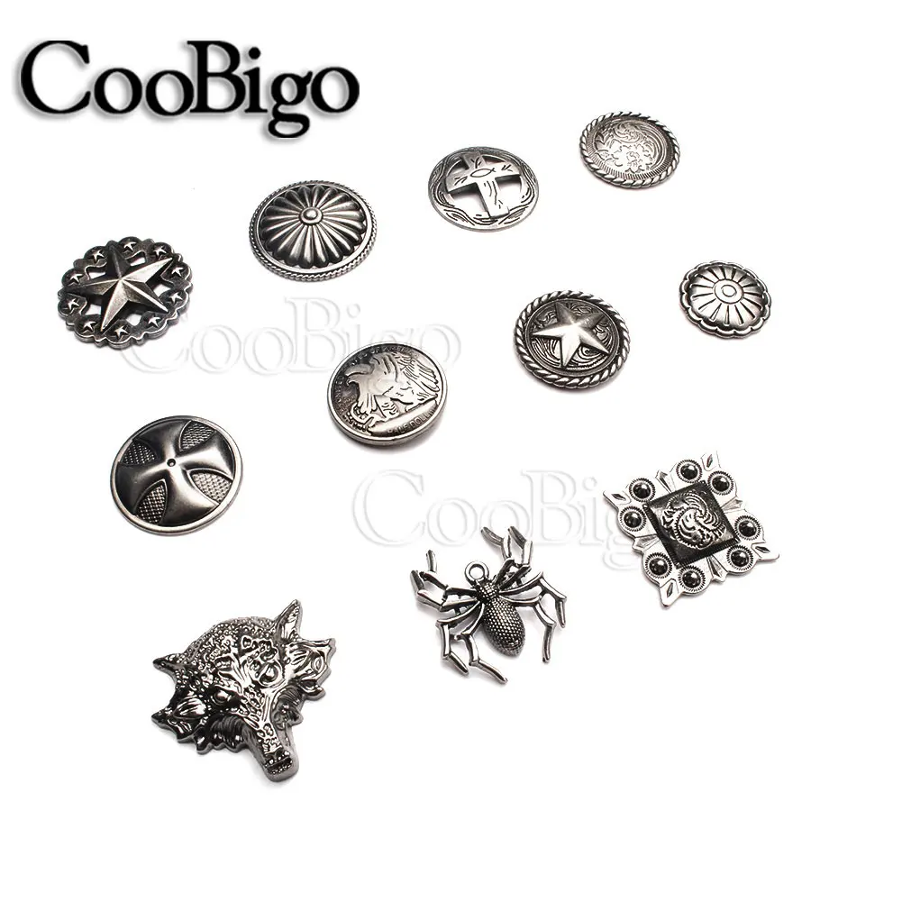 Металлические заклепки в стиле панк 5 комплектов|Заклепки для одежды| |