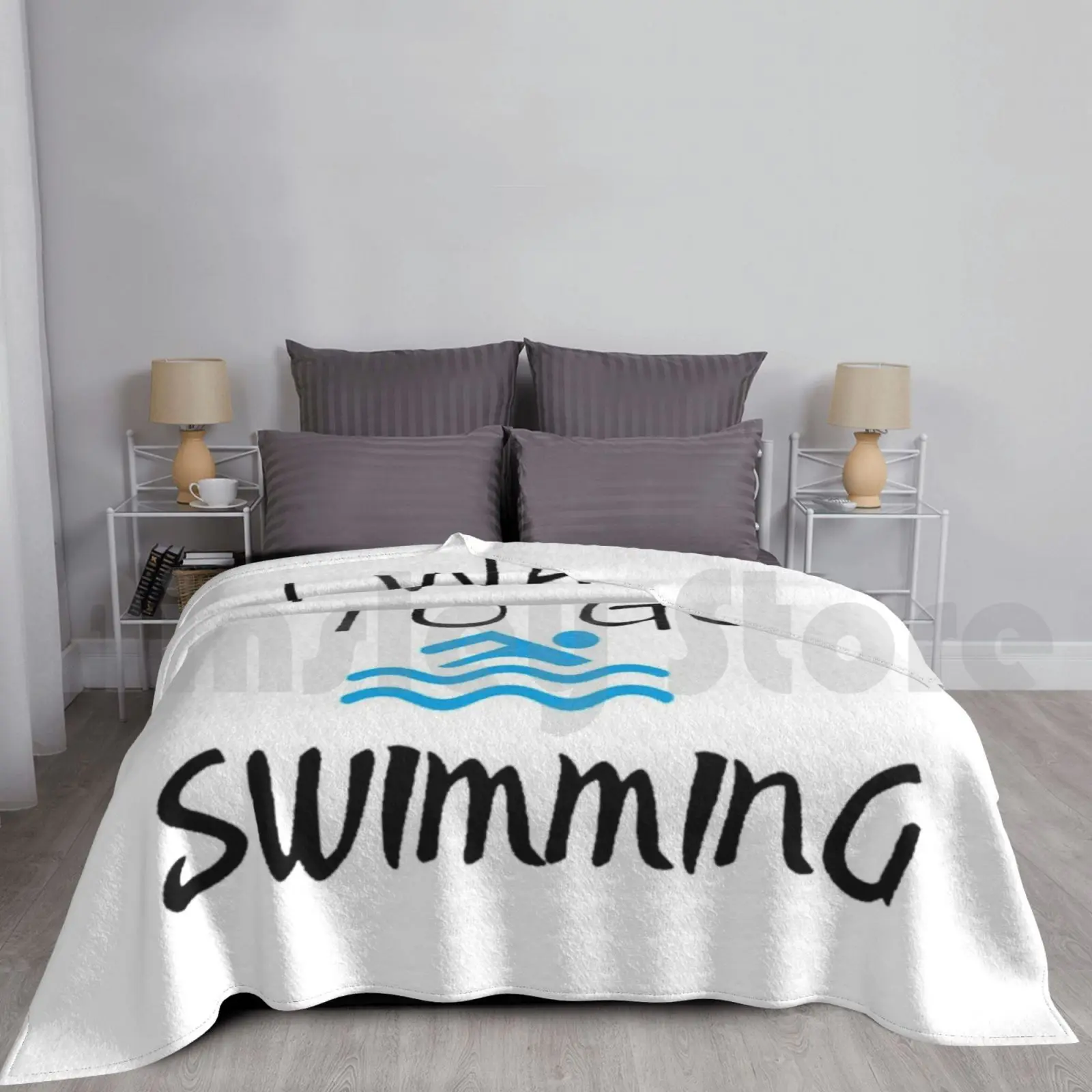

I Want To Go Swimming Blanket Fashion Custom 3337 Swimming Swim Swimlife Quarantine Swimmer Water
