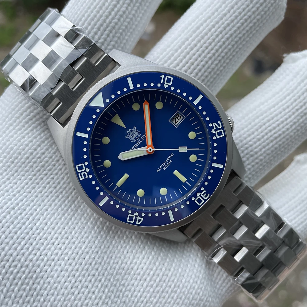 

STEELDIVE SD1979 Upgraded 42.5mm Sandblast Stainless Steel Case 200M Waterproof NH35 Automatic Watch with Ceramic Bezel