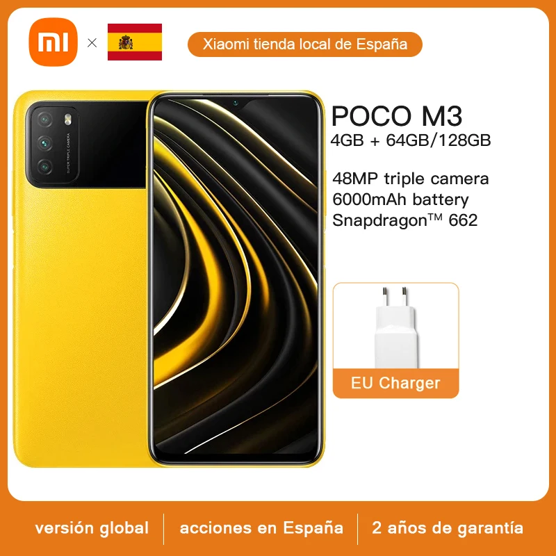 Xiaomi POCO M3 смартфон глобальная версия 4GB 64GB/128GB Snapdragon 662 Octa Core 48MP Тройная камера 6 53