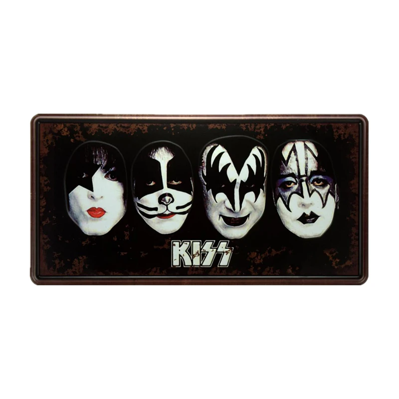 S41088 # различные размеры забавная самоклеящаяся наклейка для Kiss (Рок Группа)