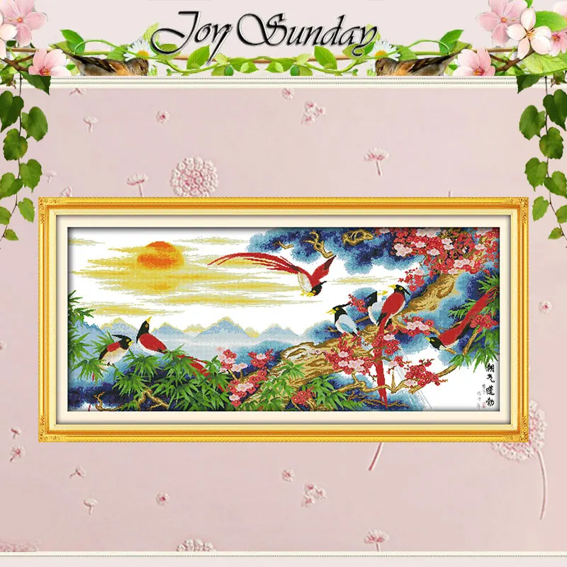 

Big! Vigorous Bird and Scenery Counted Cross Stitch 11CT 14CT Cross Stitch Set Wholesale Cross-stitch Kits Embroidery Needlework
