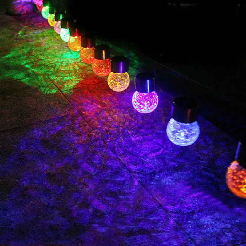 1 шт. уличный садовый светильник с шаром в форме шара светодиодный подвесной со