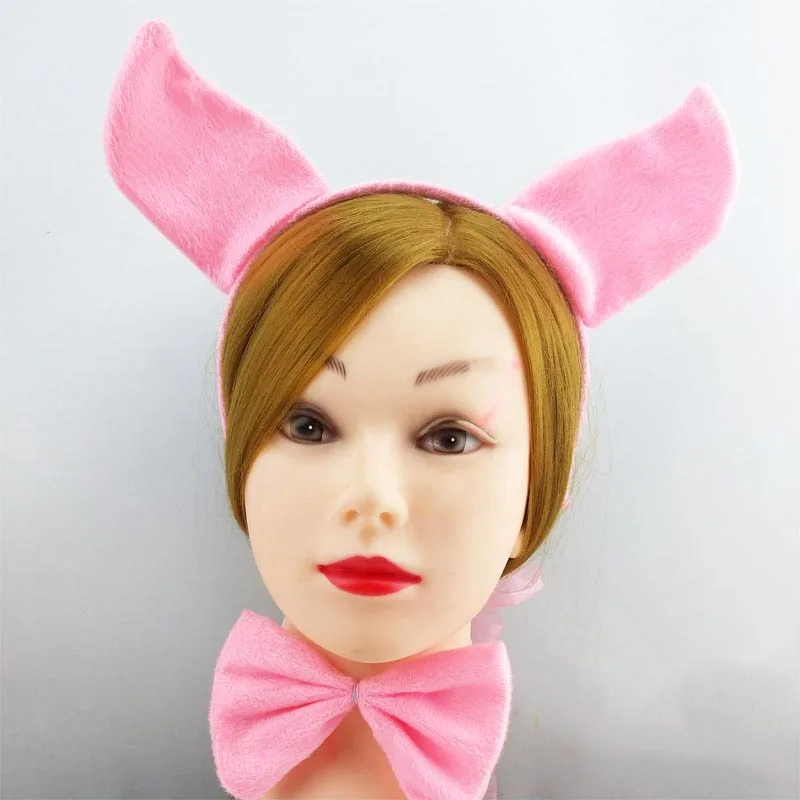 Вечерние повязки на голову для женщин и детей повязка с ушками свинки носовые