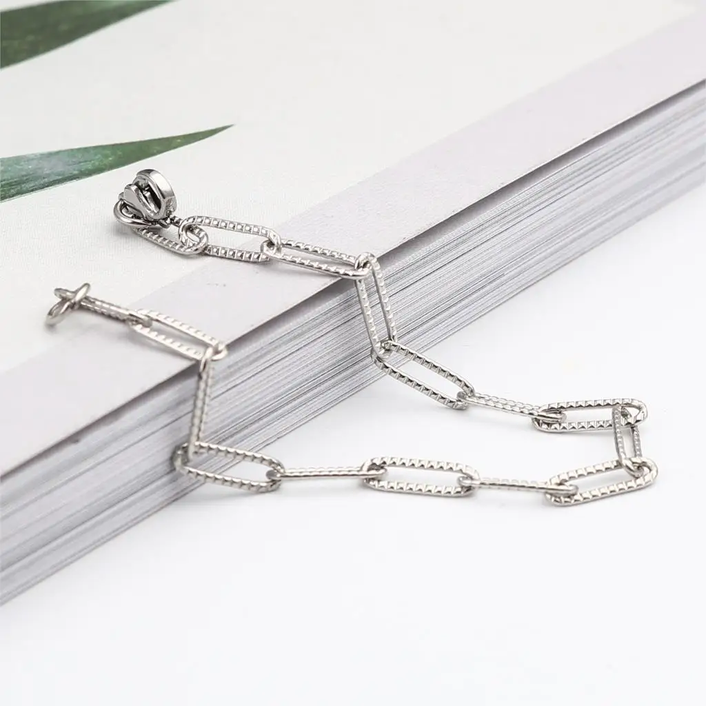 Распродажа женских браслетов цепочка из нержавеющей стали браслеты золотого