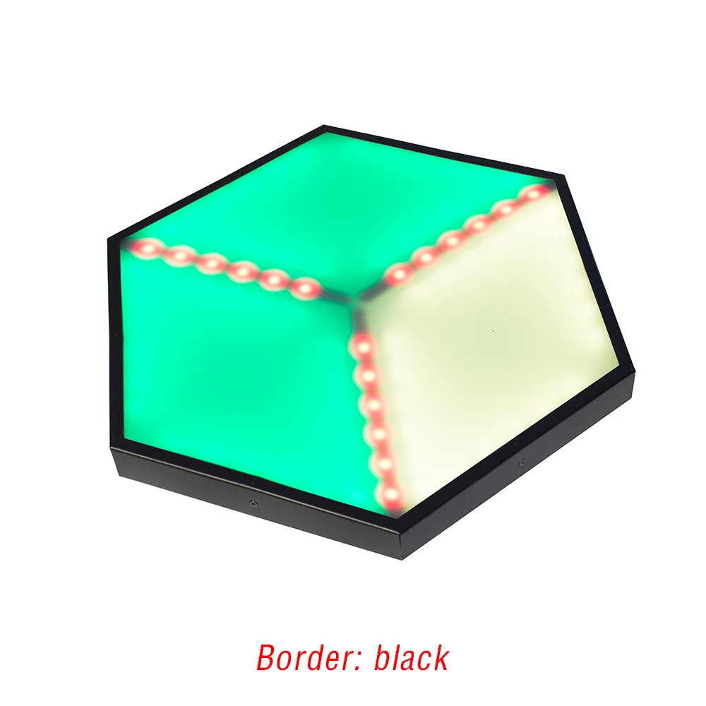 black 4 шт./лот светодиодный 3D видения панели ADJ уникальный дизайн 126 шт. 5050 SMD 3 в 1 RGB dmx 35 Вт Железный сценический светильник для dj светильник для дискотеки - Цвет: black