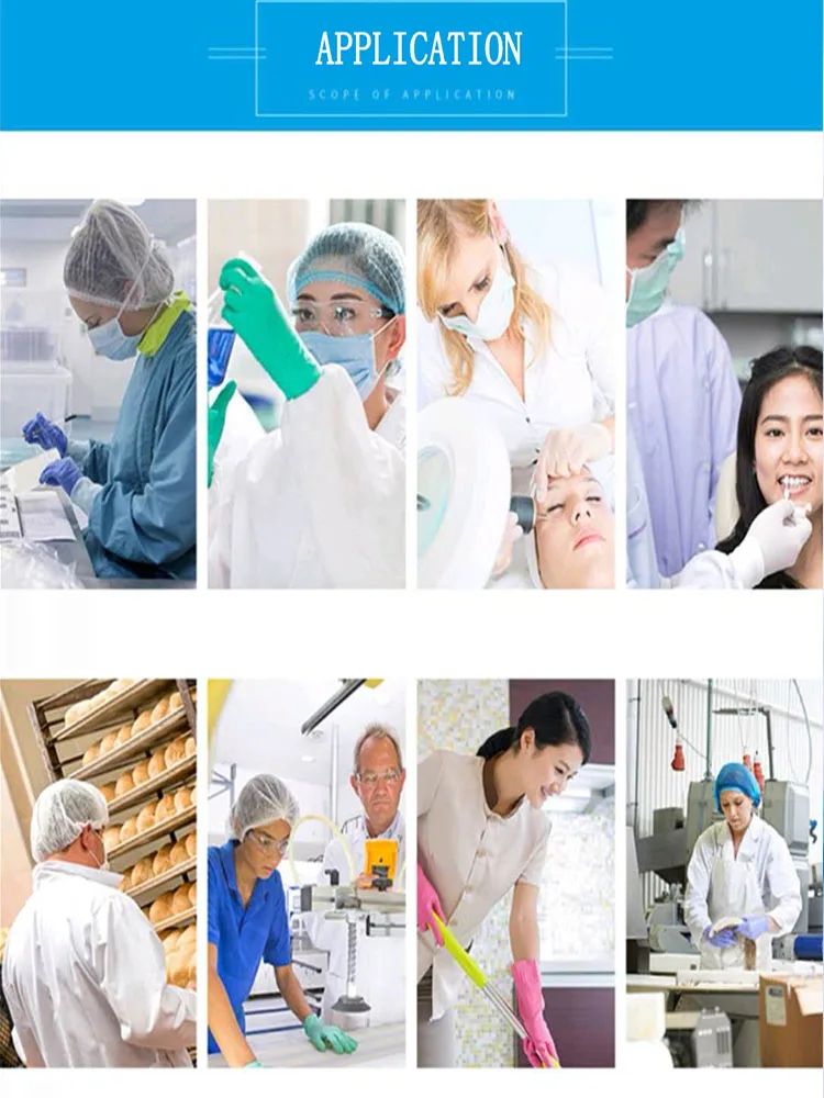 100 шт. одноразовые шапочки для душа с двойной лентой|Защитный шлем| |