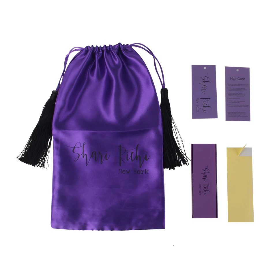 Индивидуальные лого девственные волосы для наращивания пучок клей оберточная