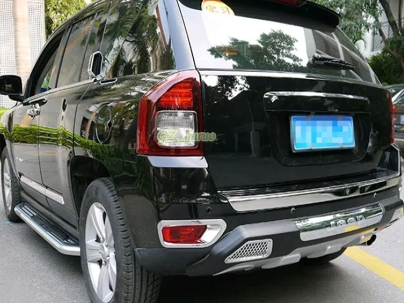 Car Styling Auto Accessories 2011-2015 For Jeep Compass Chrome Rear Tail Fog Lights Lamp Cover Trim ABS 2pcs | Автомобили и
