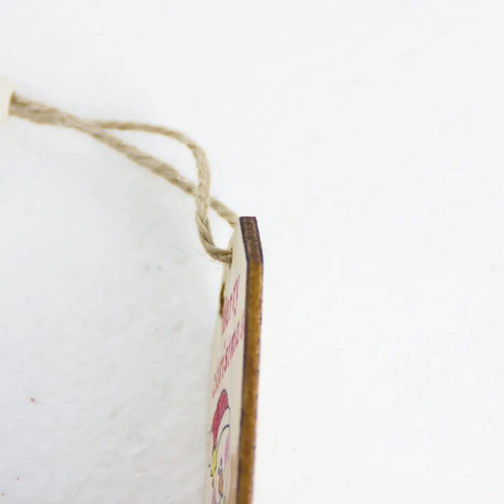 Рождественская елка украшения тег Рождество креативный деревянный кулон