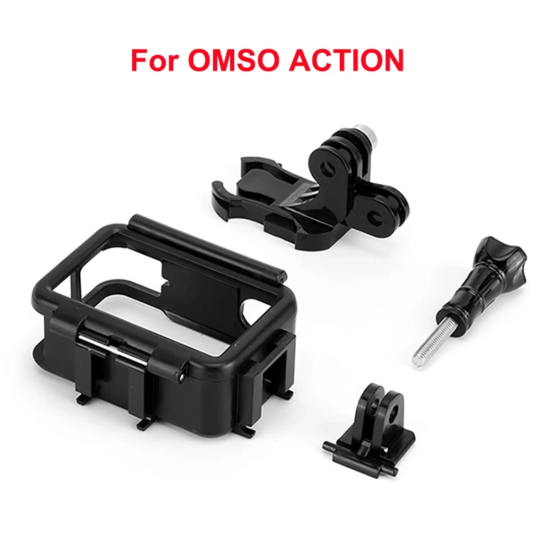 Frame kit Вертикальная Горизонтальная Рамка чехол для DJI Osmo Action с холодной башмаком 2 головы БЫСТРОРАЗЪЕМНАЯ Пряжка Кронштейн Защитный корпус крепление - Цвет: Frame kit