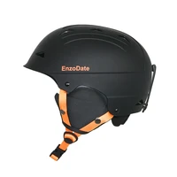 enzodate ski snow helmet light weight winter sports snowboarding helmet for men women with detachable earmuffs