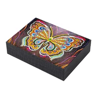 special shaped diamond painting diybutterfly resin jewelry box containers desktopdecorative storage organizer case