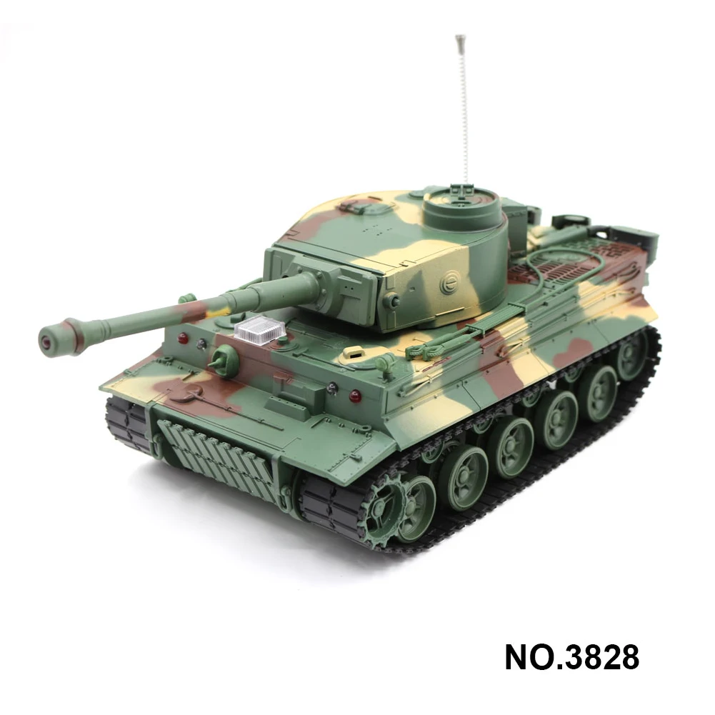 3828 1/26 масштаб Немецкий тигр Panzer 27 МГц боевой танк на радиоуправлении с имитацией