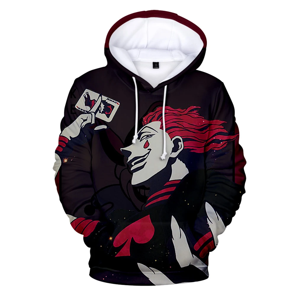 

Newest HUNTER-HUNTER hisoka Printed hoodies sweatshirt Fashion Design High Quality Long sleeved Men/Women Hoodie