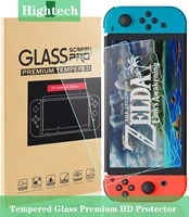 hightech 2 pcs switch screen protector tempered glass premium hd clear anti scratch screen protector for nintendo switch