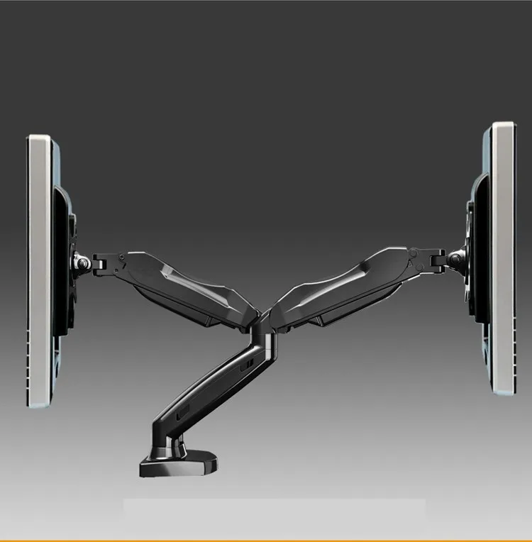 

Hot sale NB F160 Gas Spring 360 Degree Desktop 17"-27" Dual Monitor Holder Arm Full Motion TV Mount