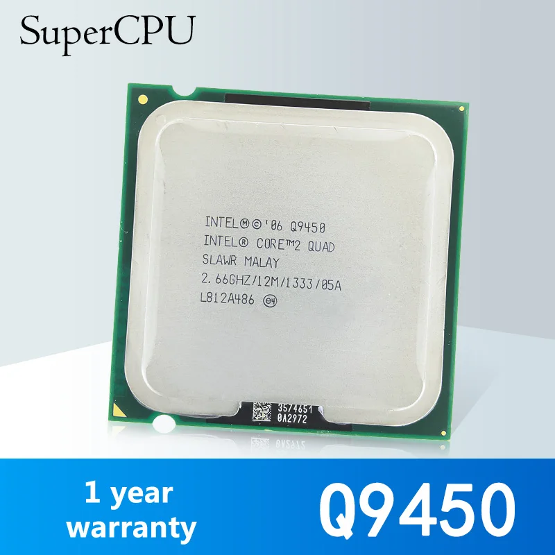 Процессор Intel Core 2 Quad Q9450 66 ГГц четырехъядерный ЦПУ L3 12M 95 Вт LGA 775 1333 Рабочий стол
