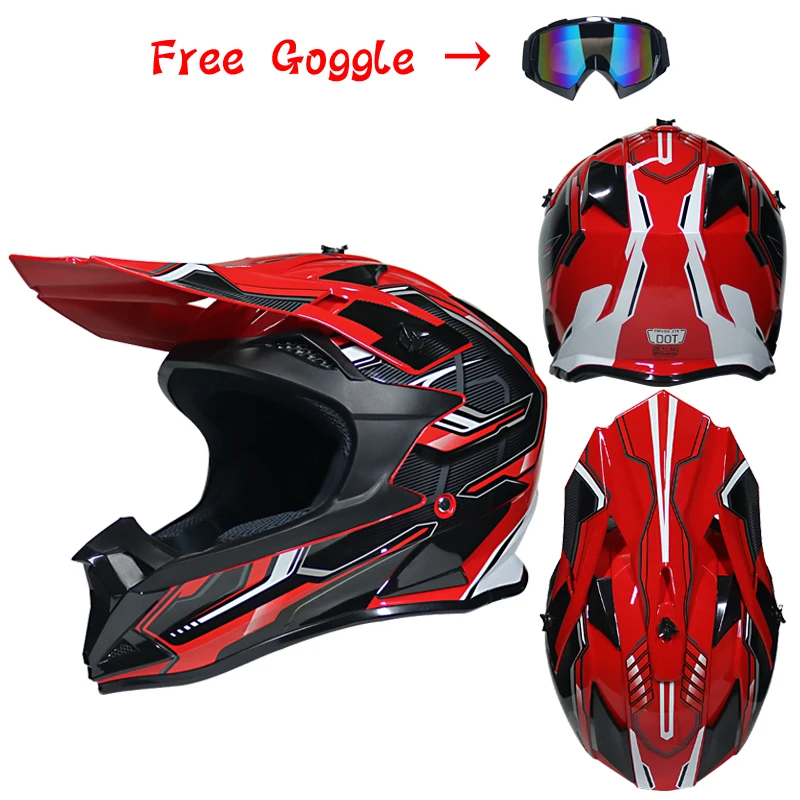DOT approved moto rcycle шлем внедорожный Шлем Полный лицевой каск горный велосипед DH capacete moto cross cascos para moto - Цвет: 12