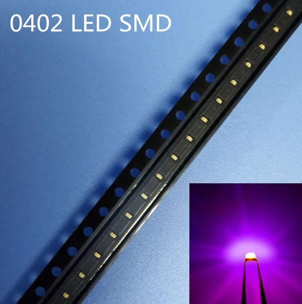 500 ШТ 0402 1005 1.0x0.5мм розовый светильник SMD светодиод светодиодный шарик лампы 1 0*0 5*0 35