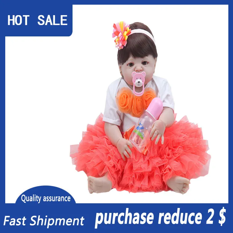 Новое поступление 22 &quotКукла реборн Мягкий силикон reborn с шармом Dressup Детский