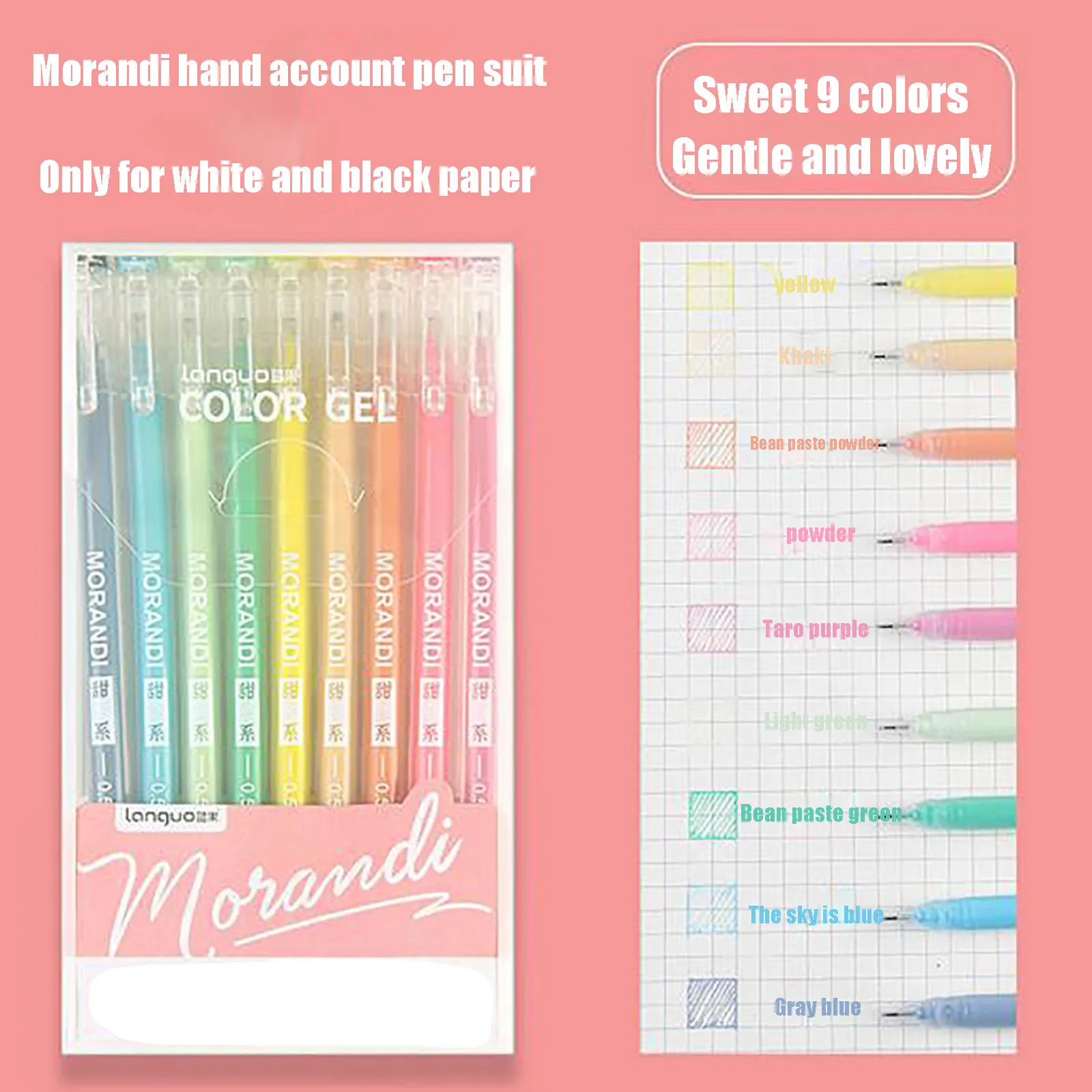 

Multi-color Pens Large-capacity Color Penspen Large capacity color ink gel pen cute stationary School supplies Of Stationery#40