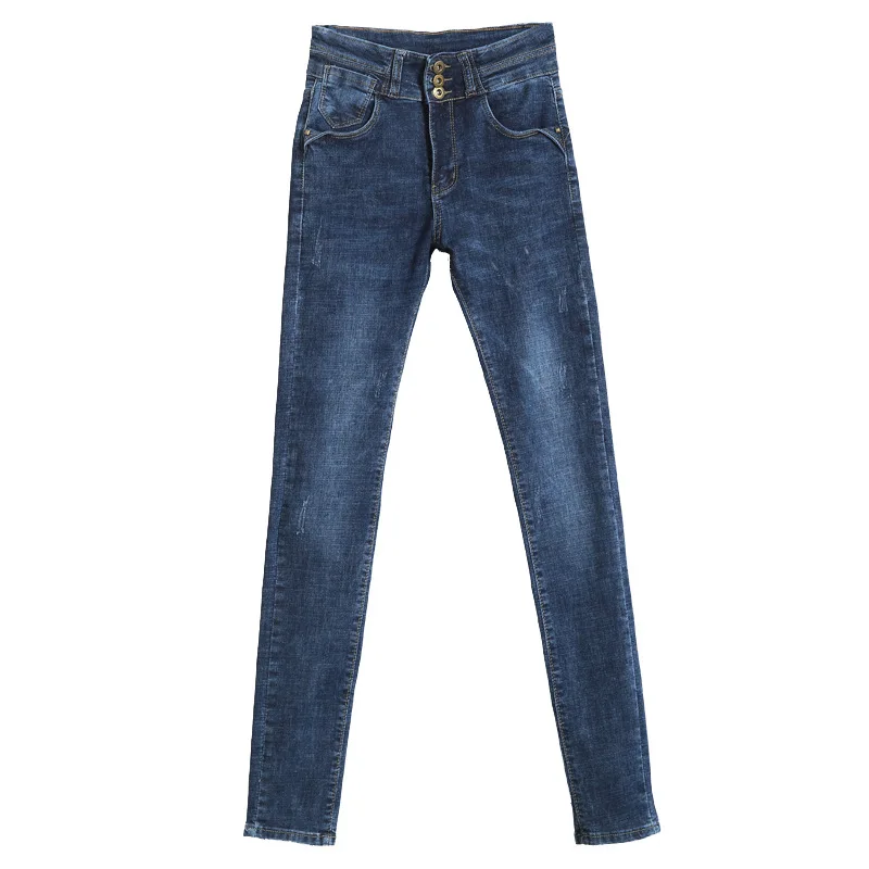 Women Skinny Jeans Pencil Pants Extended Length for 170cm 180cm Tall Girl Cotton Pantalones Ajustados Denim Korean Fashion Capri | Женская